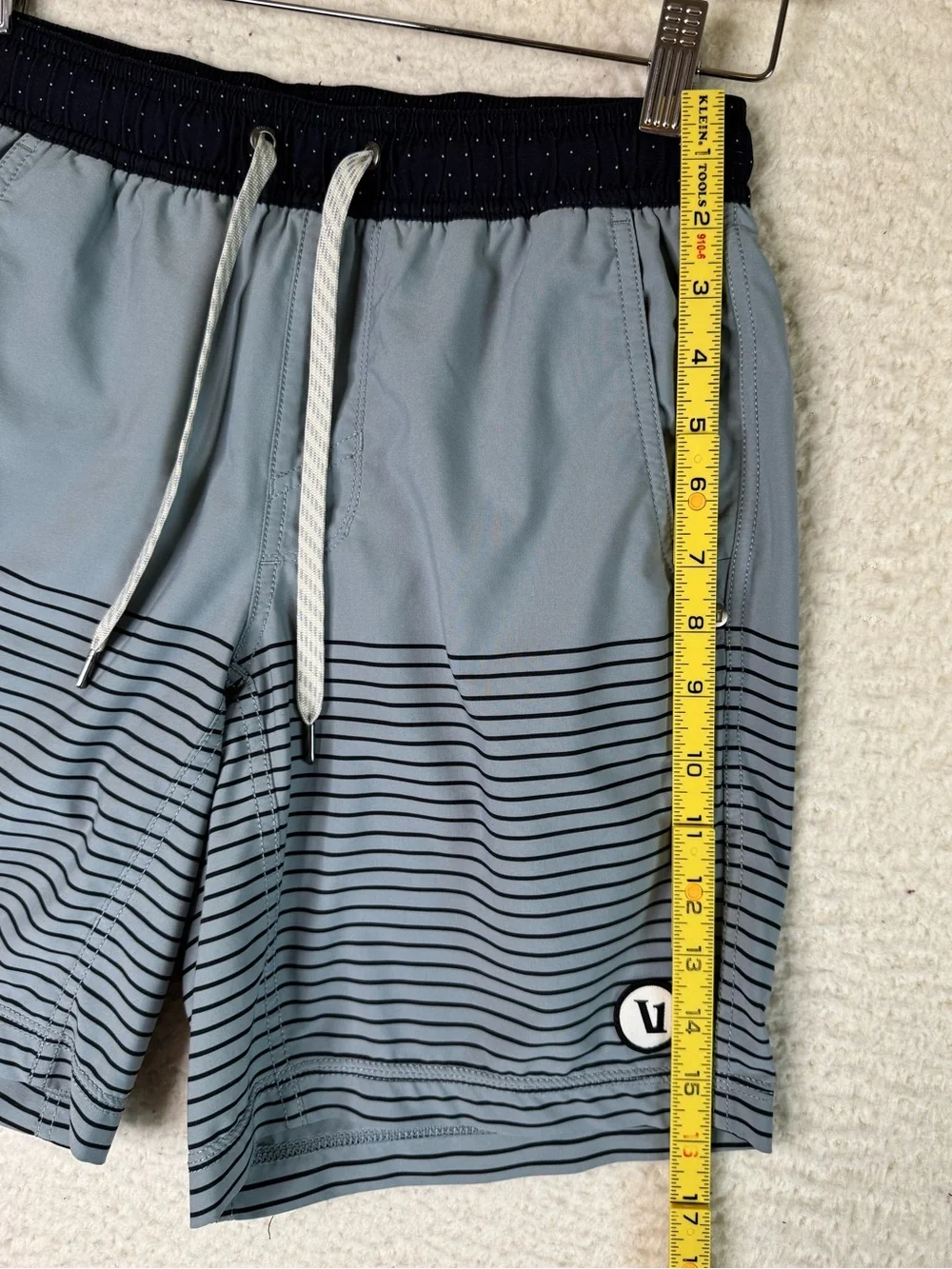Vuori Kore Short Lined Athletic Shorts V302 Light Blue Green Men's Size XS